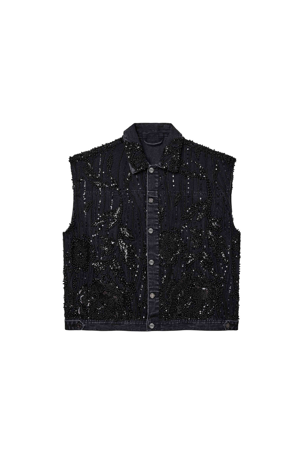 Mesh Embellished Vest