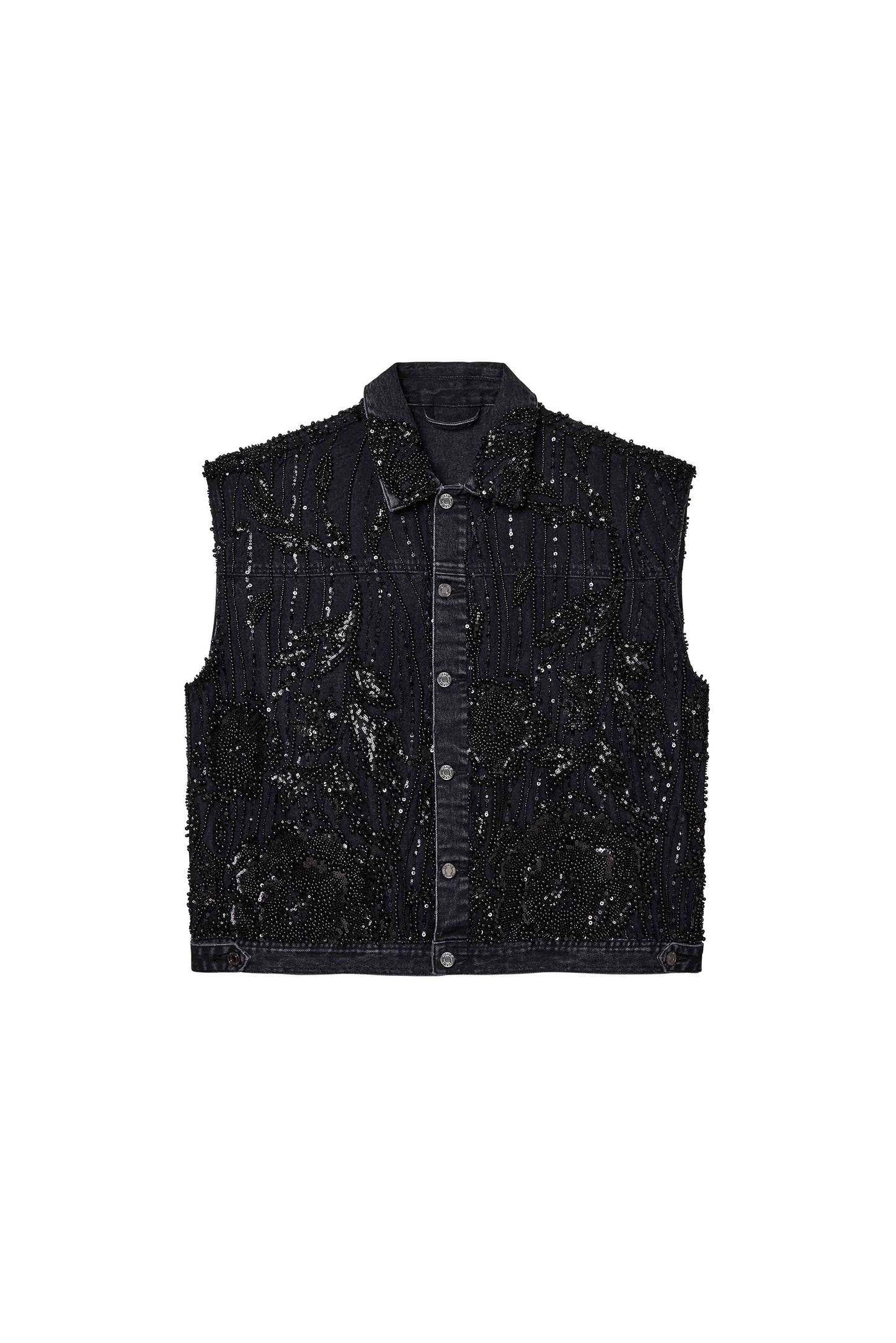 Mesh Embellished Vest