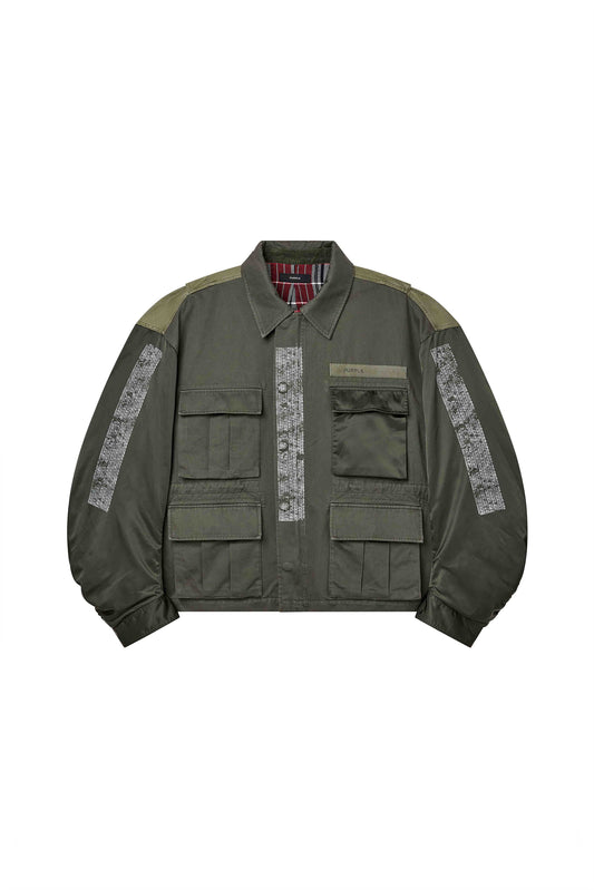 Reflective Wordmark Field Jacket