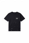 Aftermath Tee in black, 100% cotton heavyweight jersey, regular fit, featuring puff and screen print.