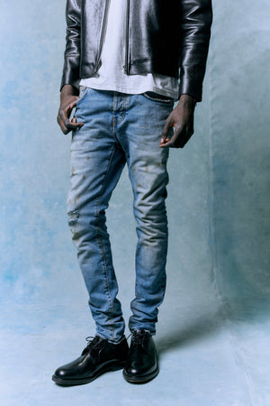 Straight leg jeans Purple Brand - All-over glitter jeans - P001CBPD322