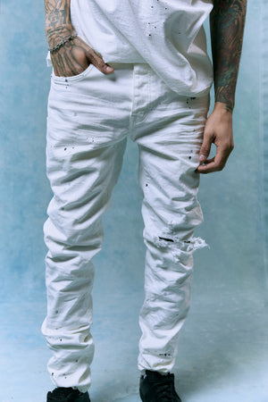 Purple Brand Jeans - Washed Inside Out - White - P001 – Dabbous
