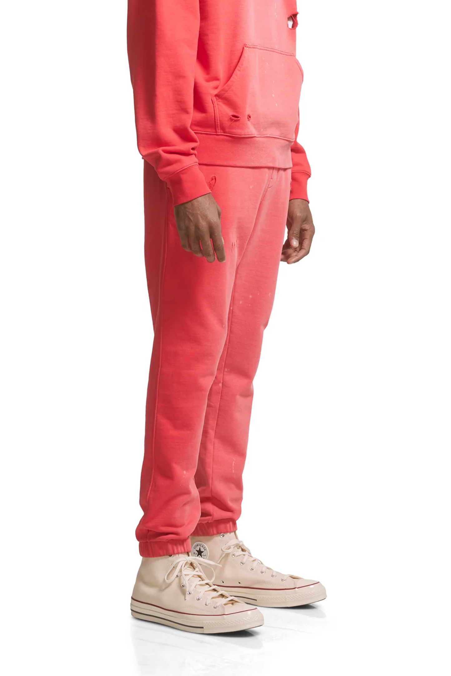 P450 French Terry Red Poppy Jogger