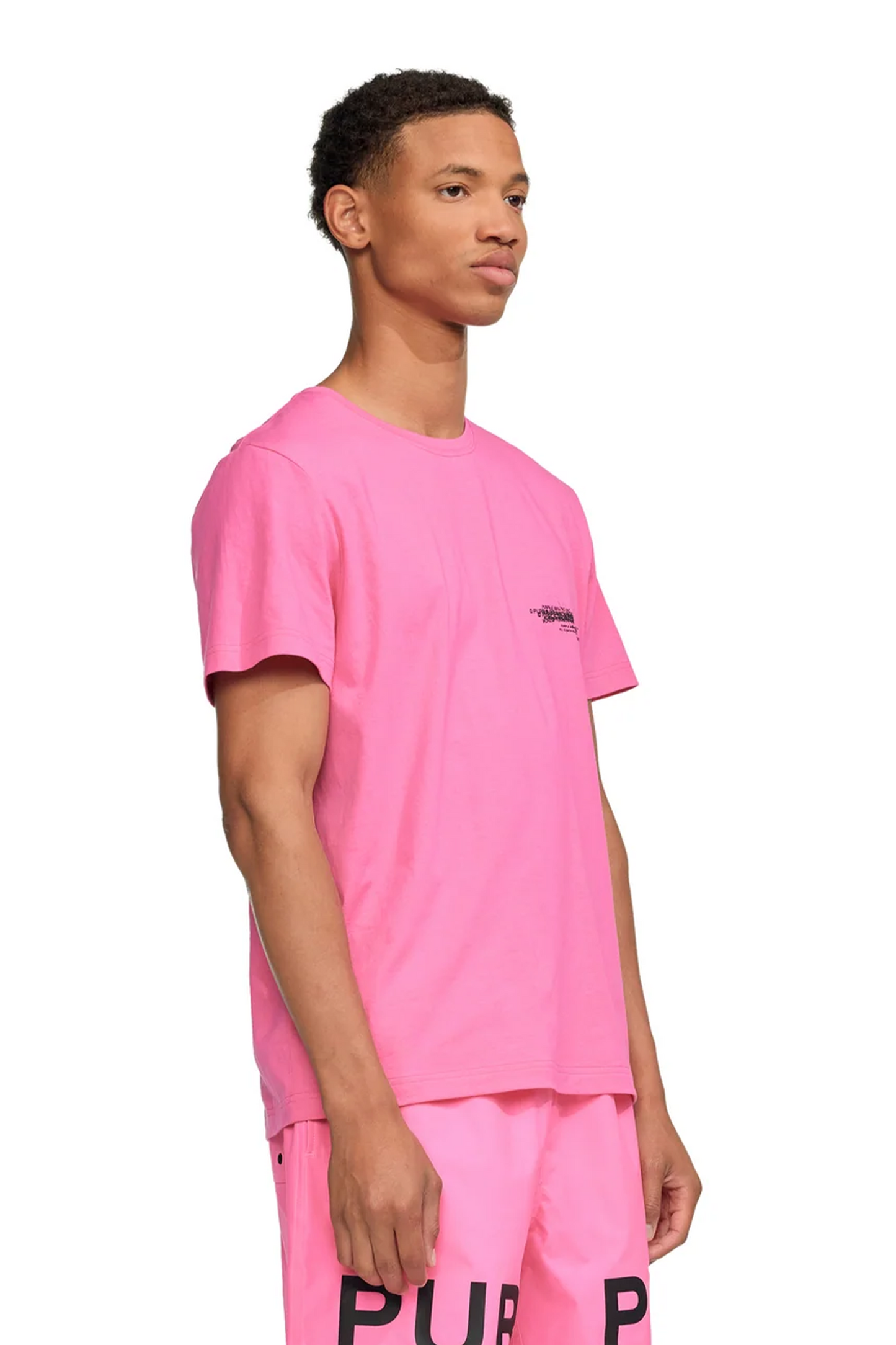 Circle Wordmark Neon Pink T-Shirt