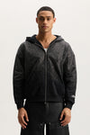 M4238-PFBHS6 relaxed hoodie with hotfix and embroidery detail in peach fleece