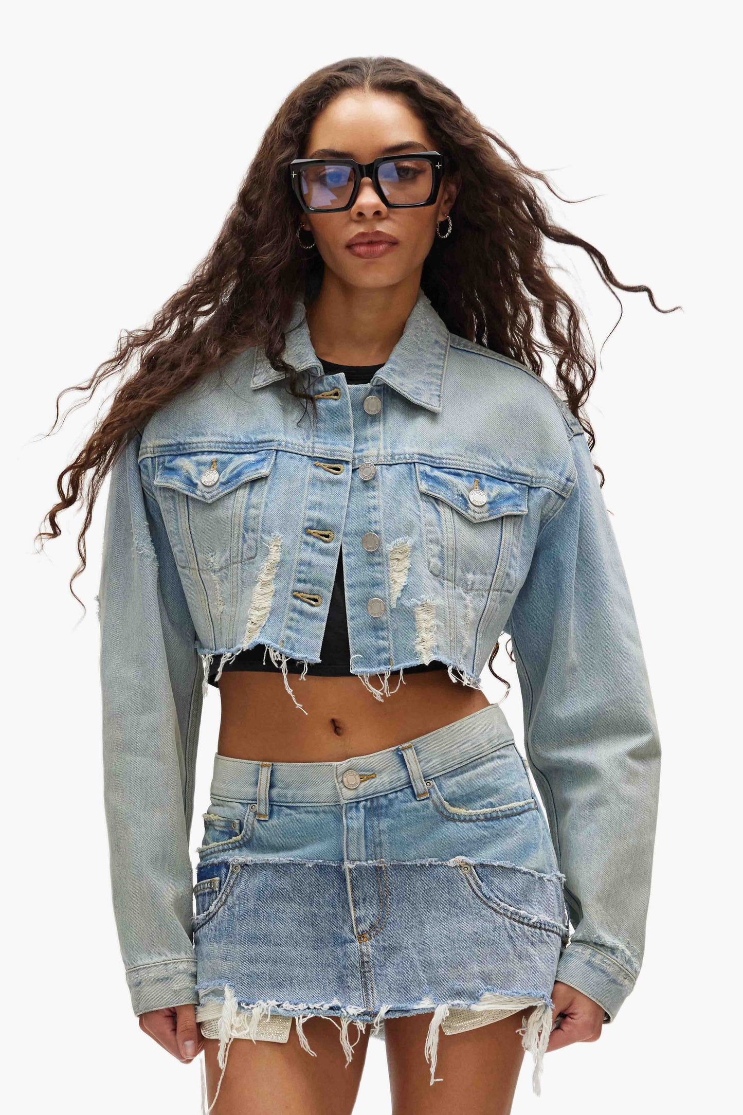 Cropped Denim Jacket