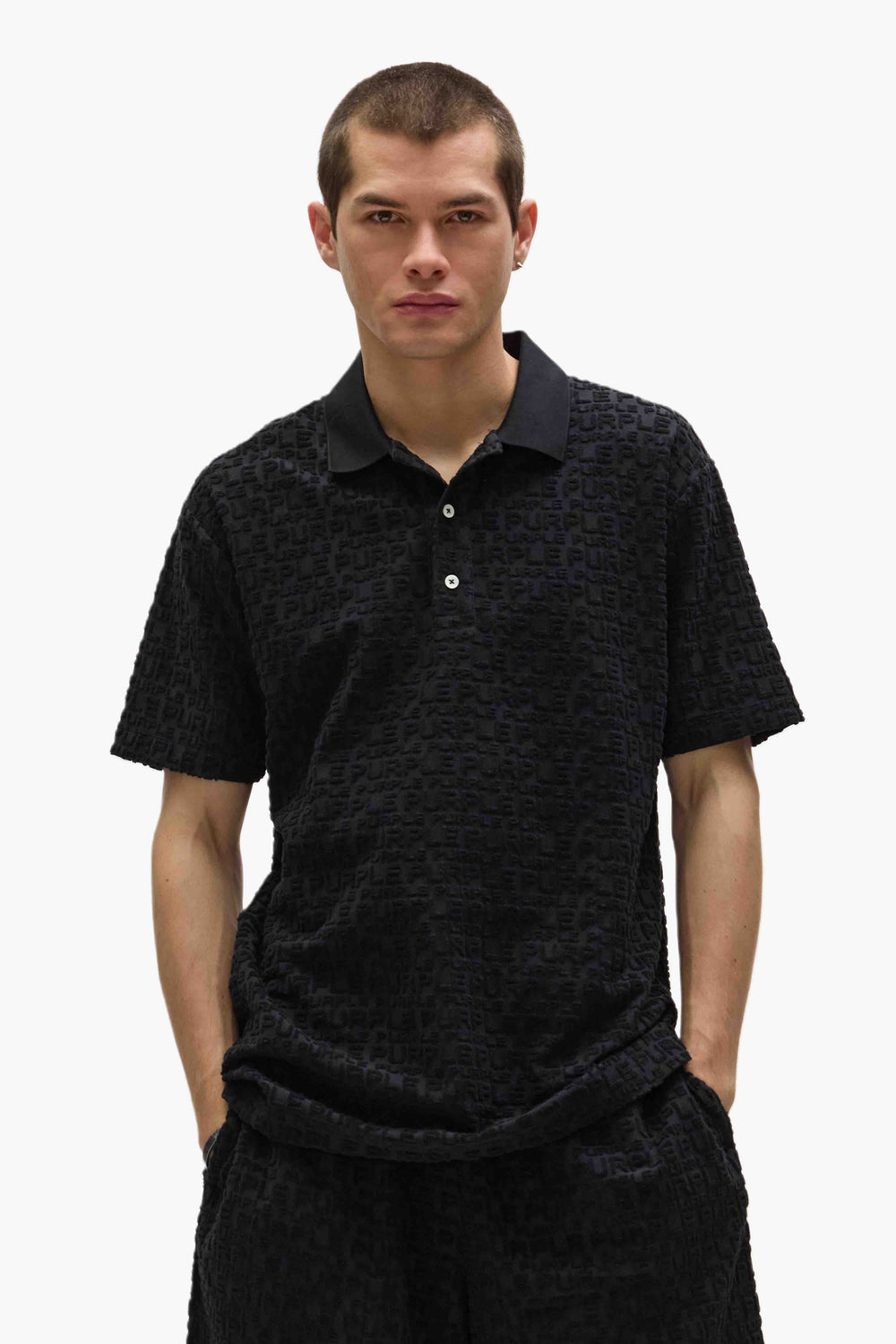 Terry Jacquard Polo