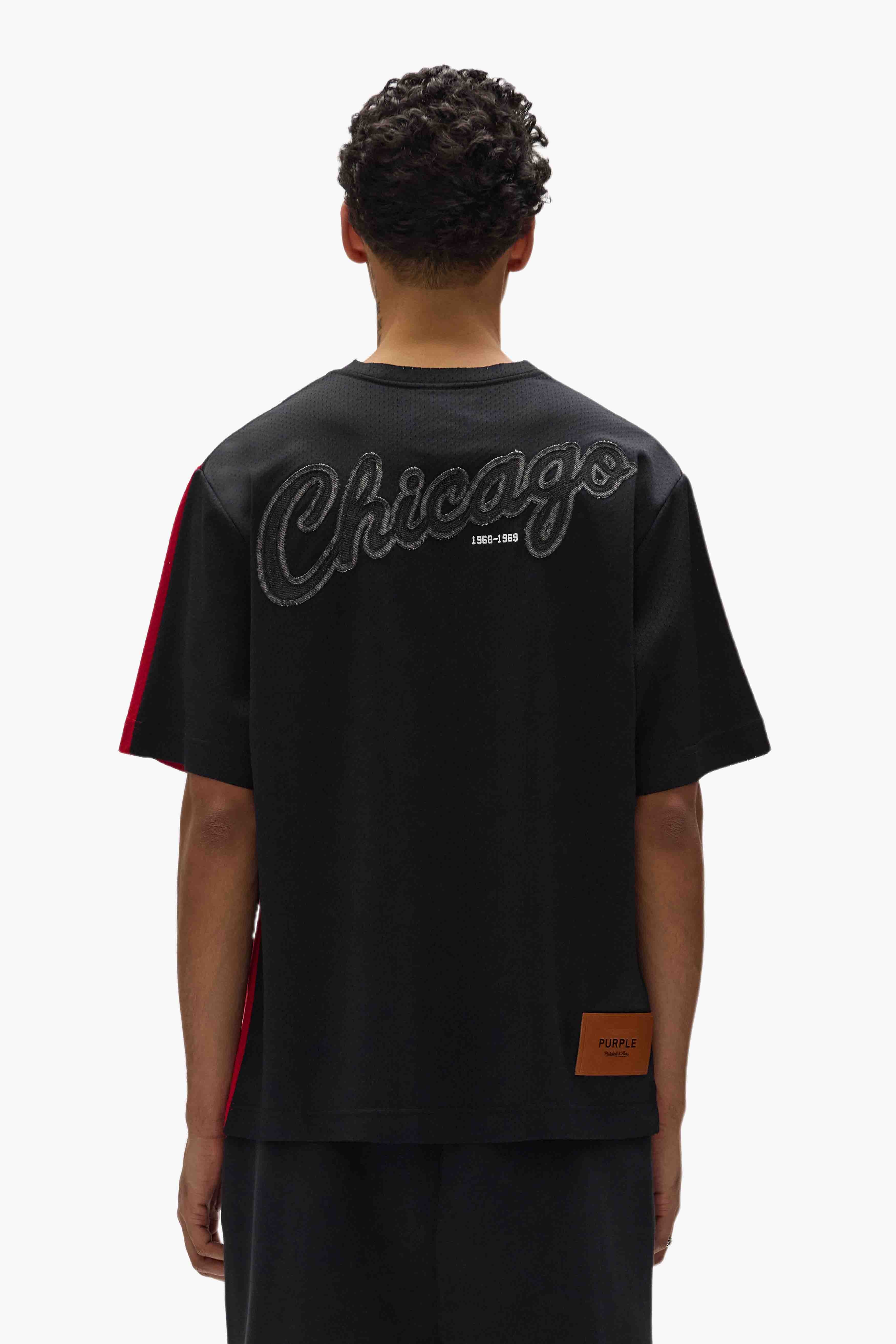 【PURPLE BRAND】X NBA X M&Nコラボ★Chicago Bulls Tシャツ Chicago Bulls Mesh Tee – PURPLE BRAND