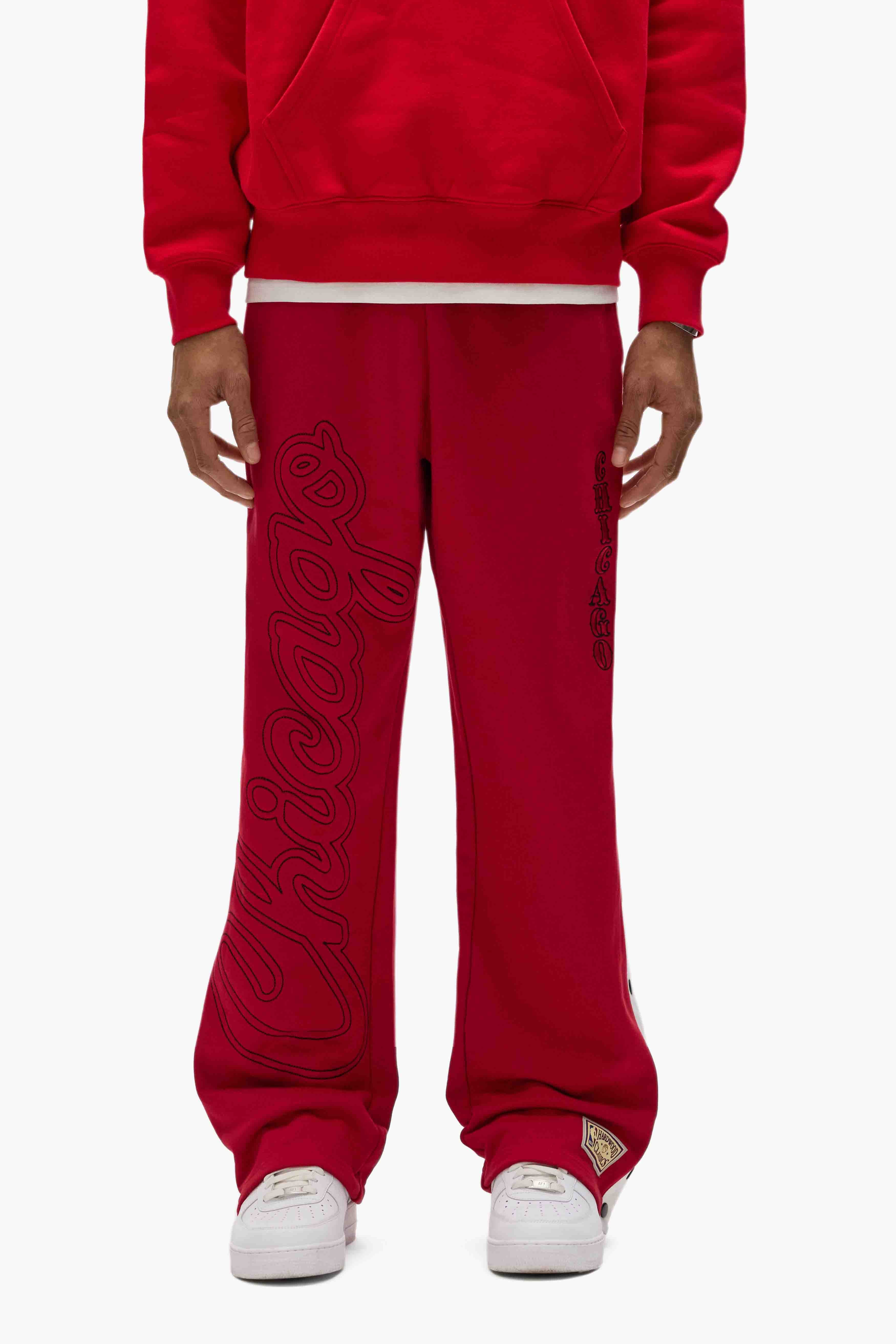 パンツ purple brand Sweatpants xs Metro Fusion - Purple Brand Faded Wordmark Flared Sweatpants