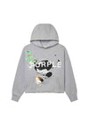 Distressed Cropped Hoodie