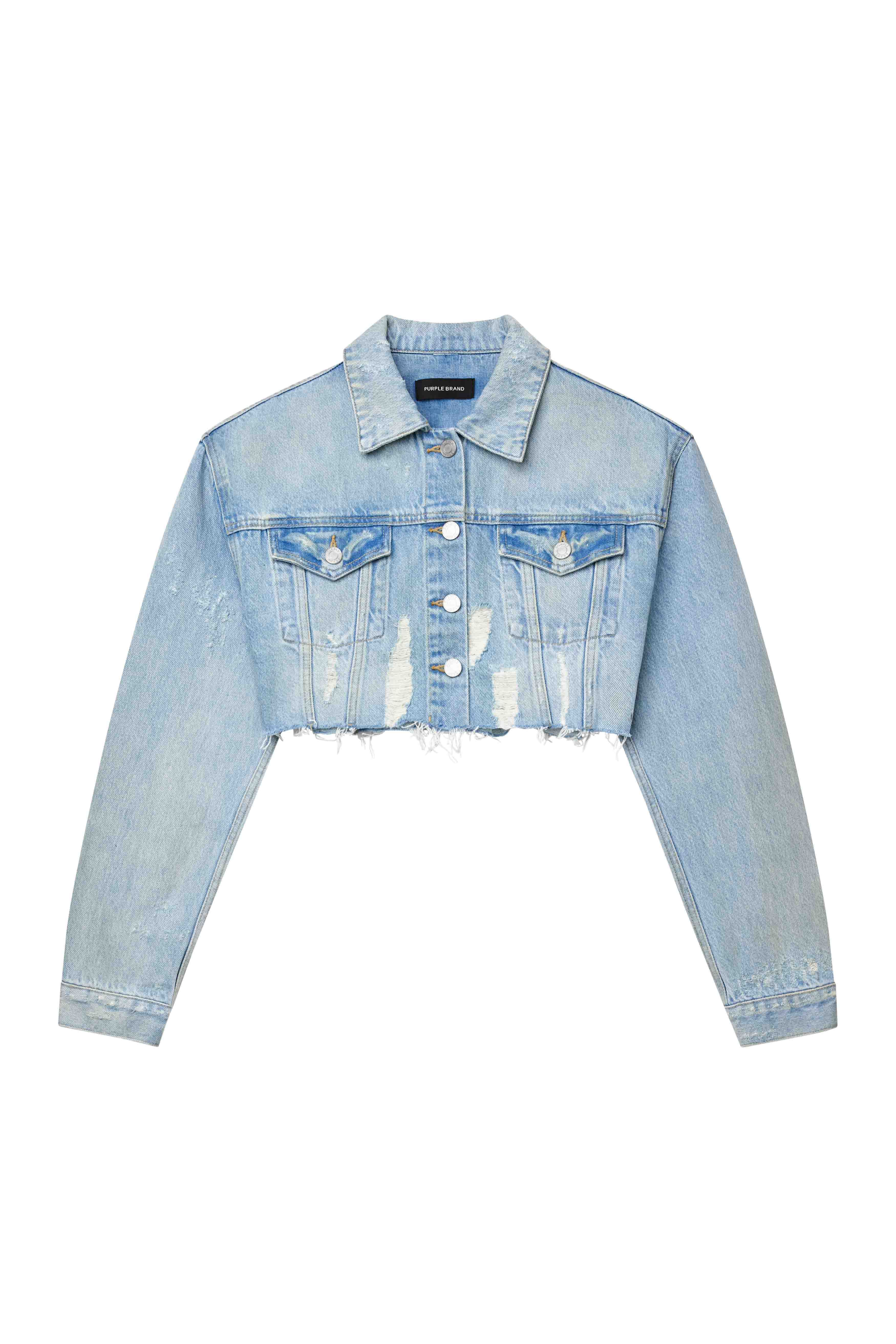 Cropped Denim Jacket – PURPLE BRAND
