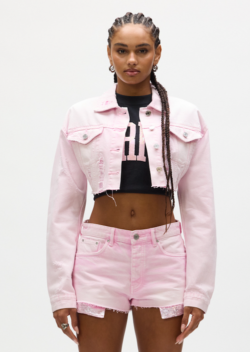 Sequin Cropped Jacket