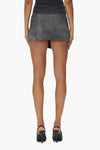 Leather Wrap Skirt