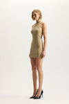 Wordmark Rib Cut Out Dress