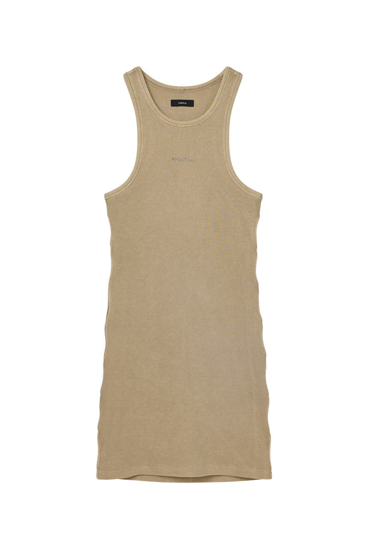 Wordmark Rib Cut Out Dress