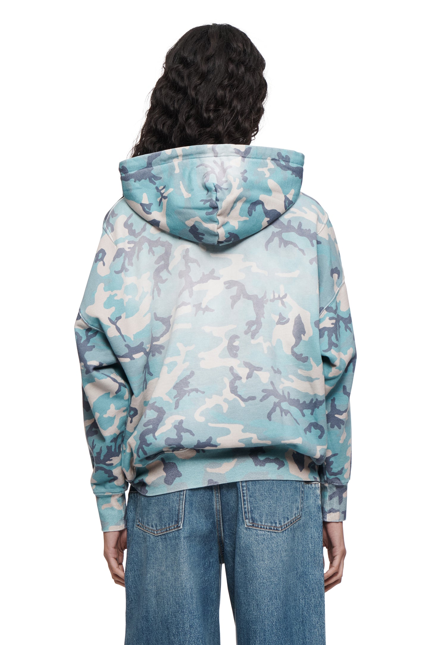 Faded Camo Pull Over Hoodie