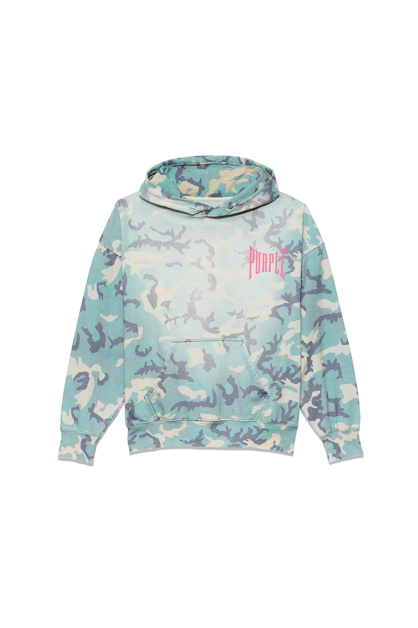 Faded Camo Pull Over Hoodie