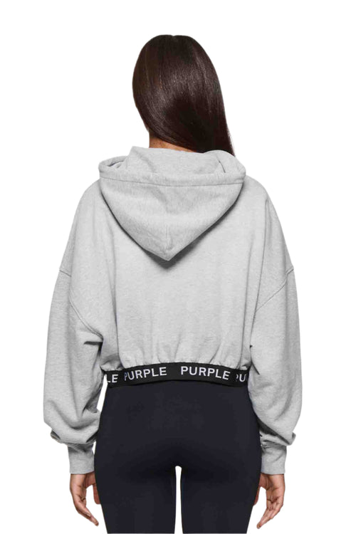 Heather Cropped Hoodie