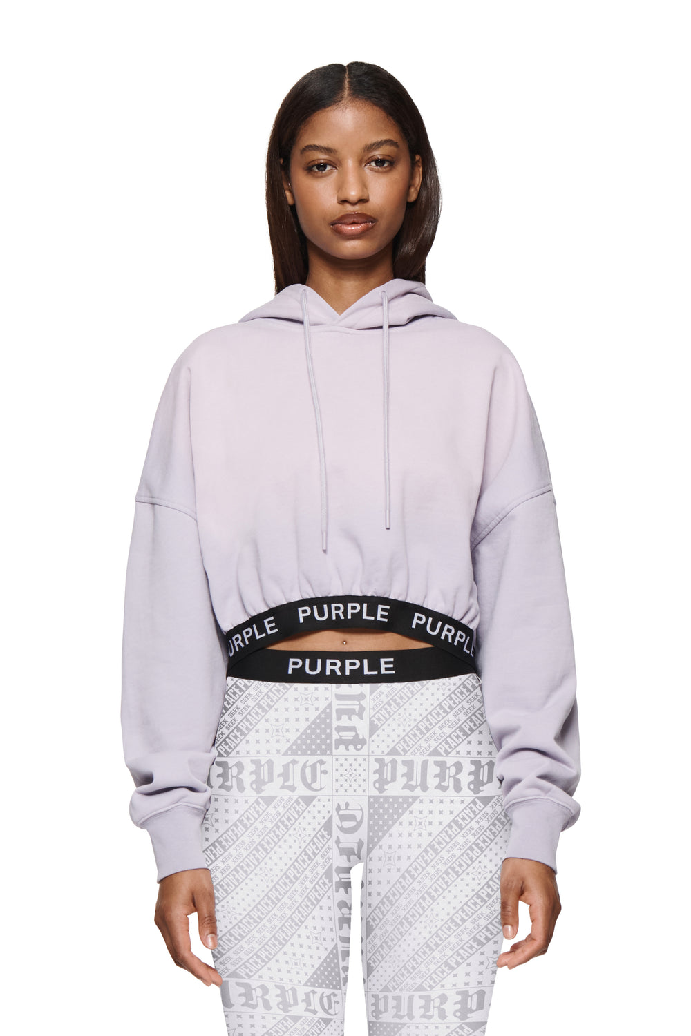 Wisteria Cropped Hoodie