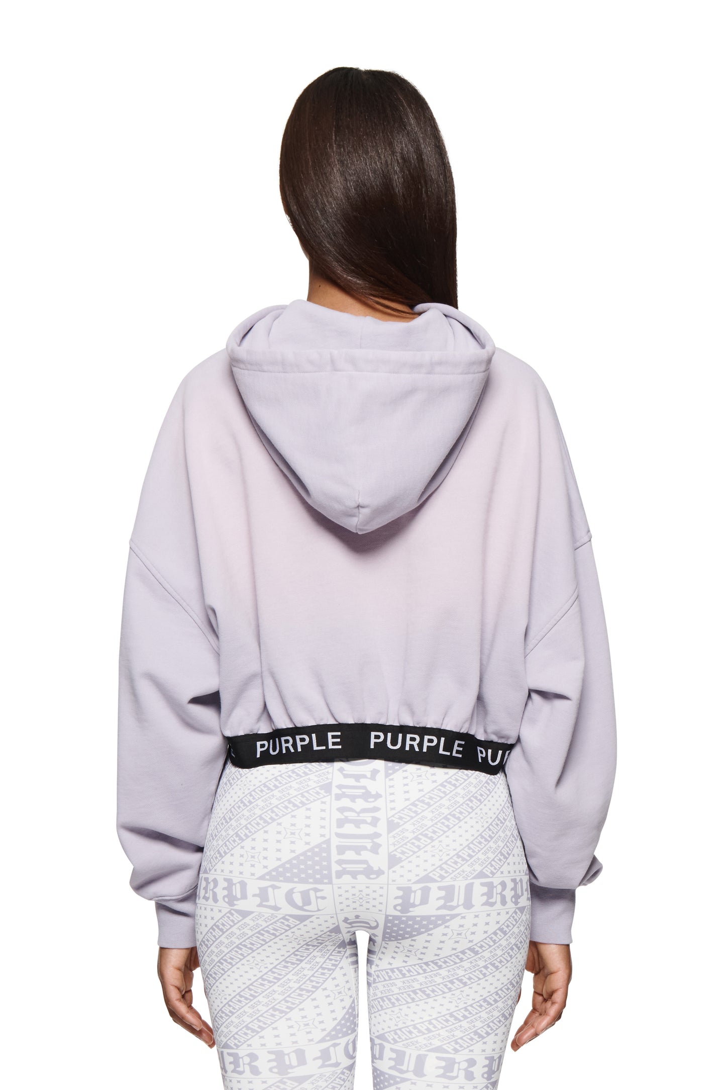 Wisteria Cropped Hoodie