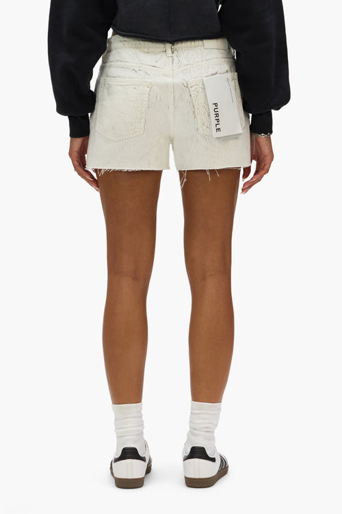 Cut Off Shorts Crackle Print