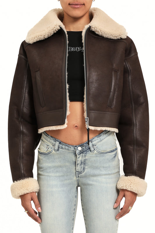 Sherpa Leather Jacket