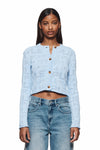 Wordmark Pointelle Cardigan