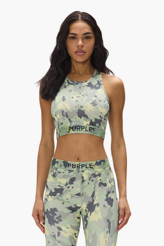 Painted Camo Nylon Bralette