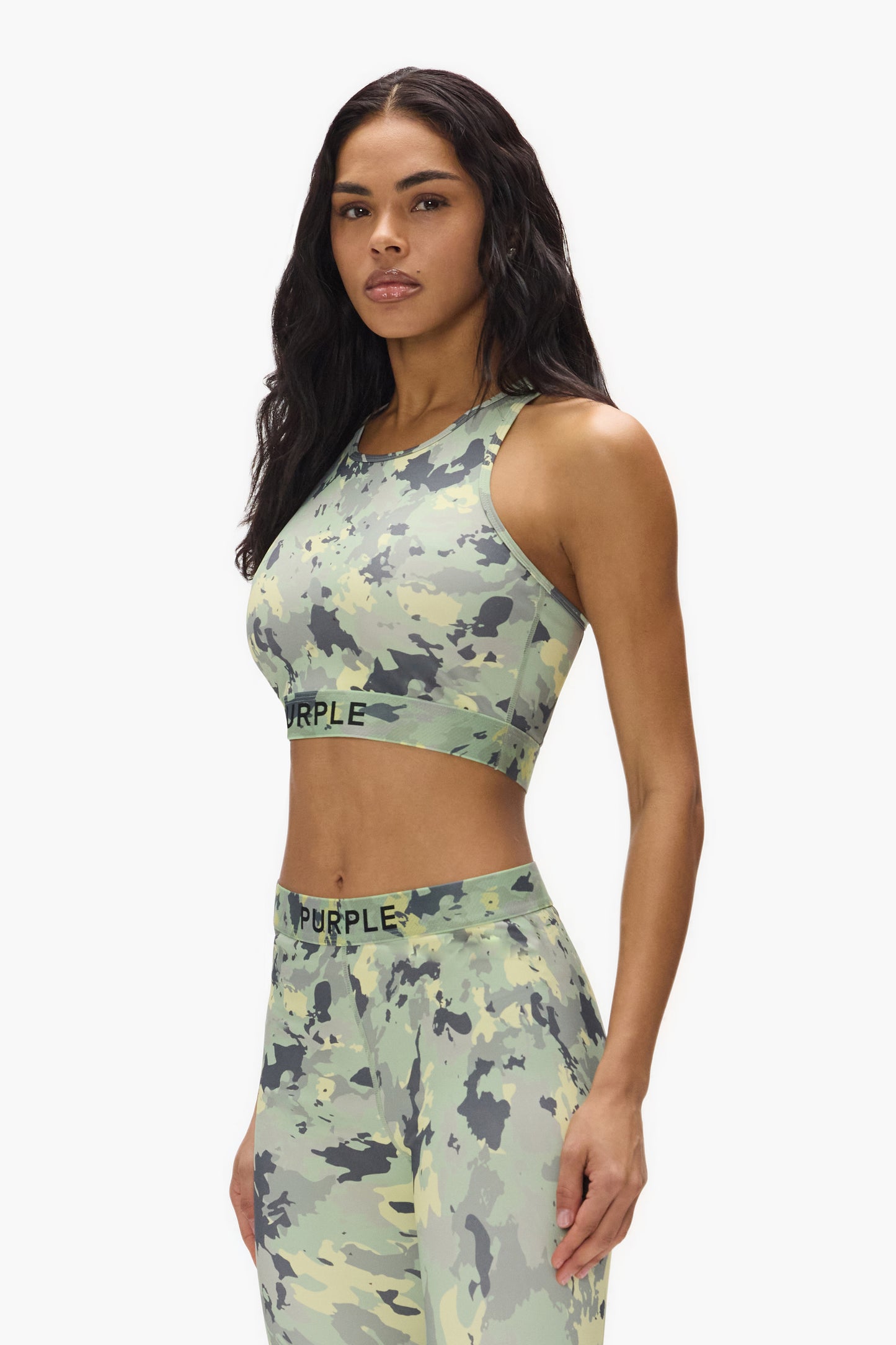 Painted Camo Nylon Bralette