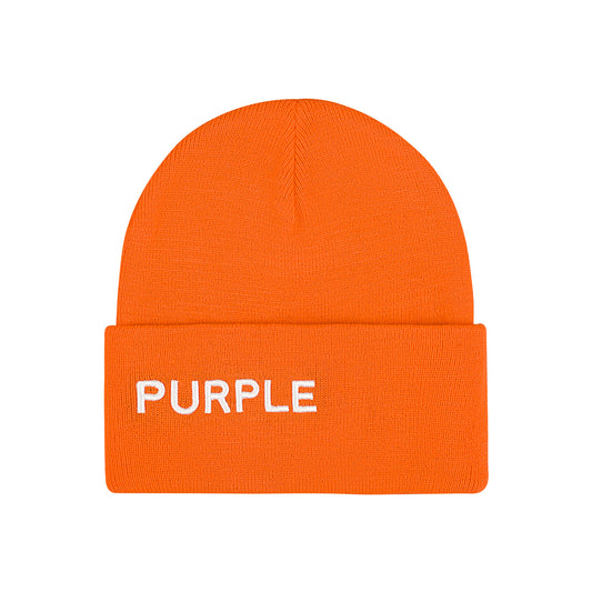 P921 ACRYLIC CUFFED BEANIE - Orange