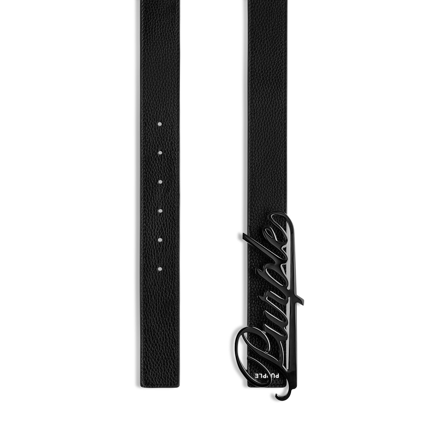 Purple Signature Leather Belt