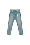 Vintage Mid Denim in Purple, mid rise, slim straight fit, available sizes 28-42.