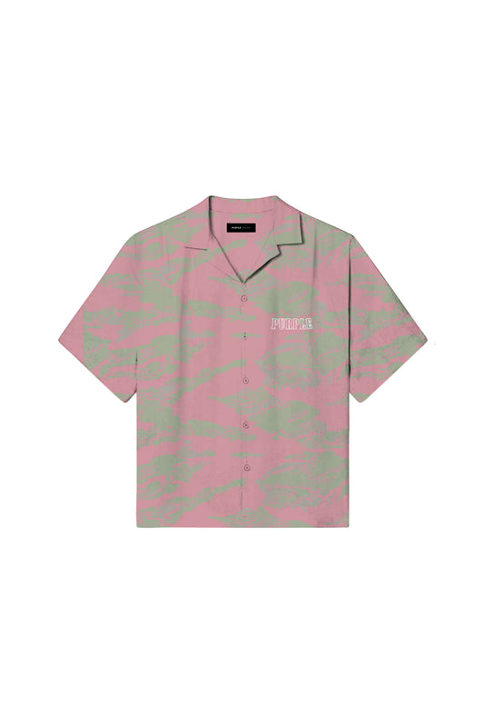 Slab Wordmark Tropical Camo Shirt