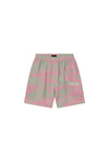 Slab Wordmark Tropical Camo Short in relaxed fit with all-over digital and screen print.