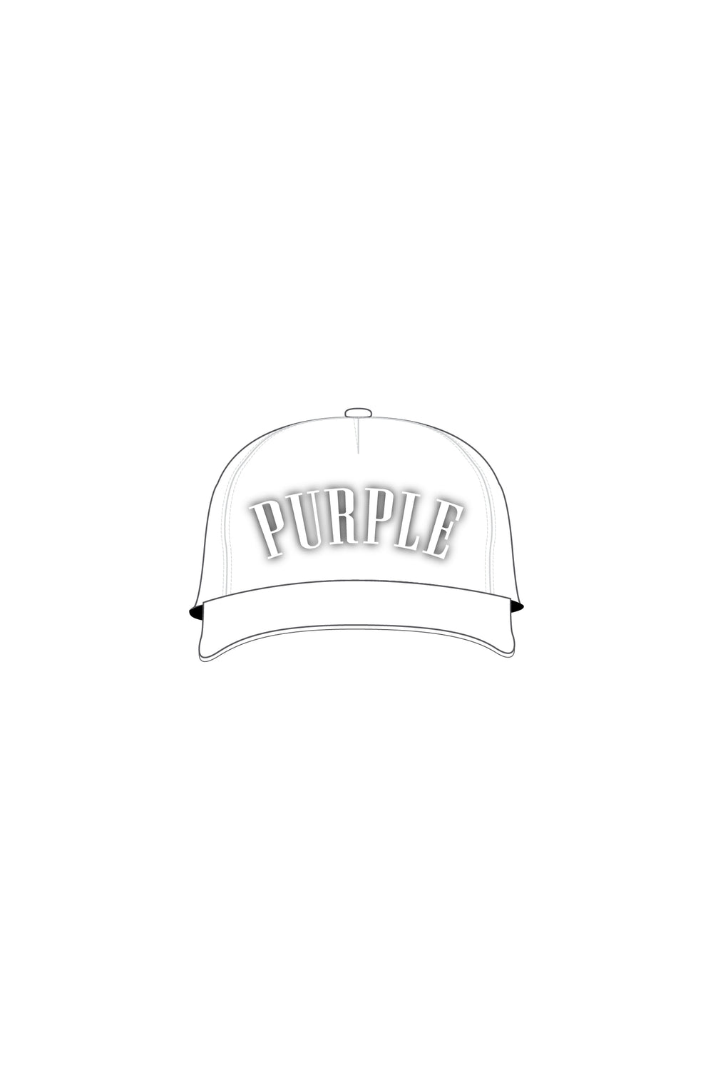 Purple Brand 5 Panel Hat