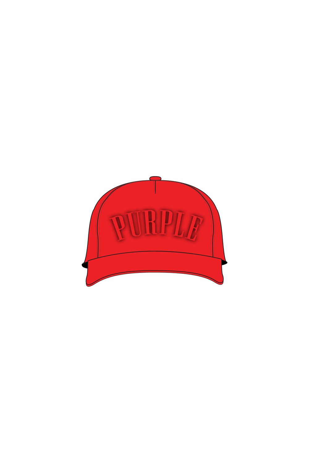 Purple Brand 5 Panel Hat