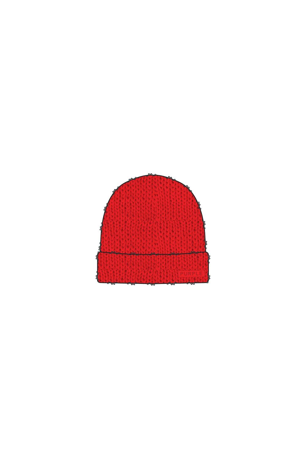 Mohair Purple Brand Beanie