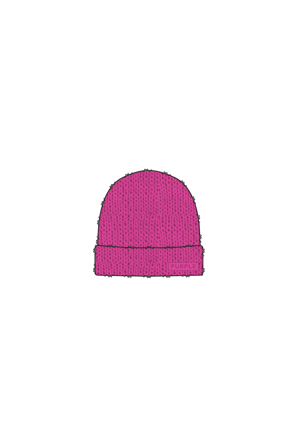 Mohair Purple Brand Beanie