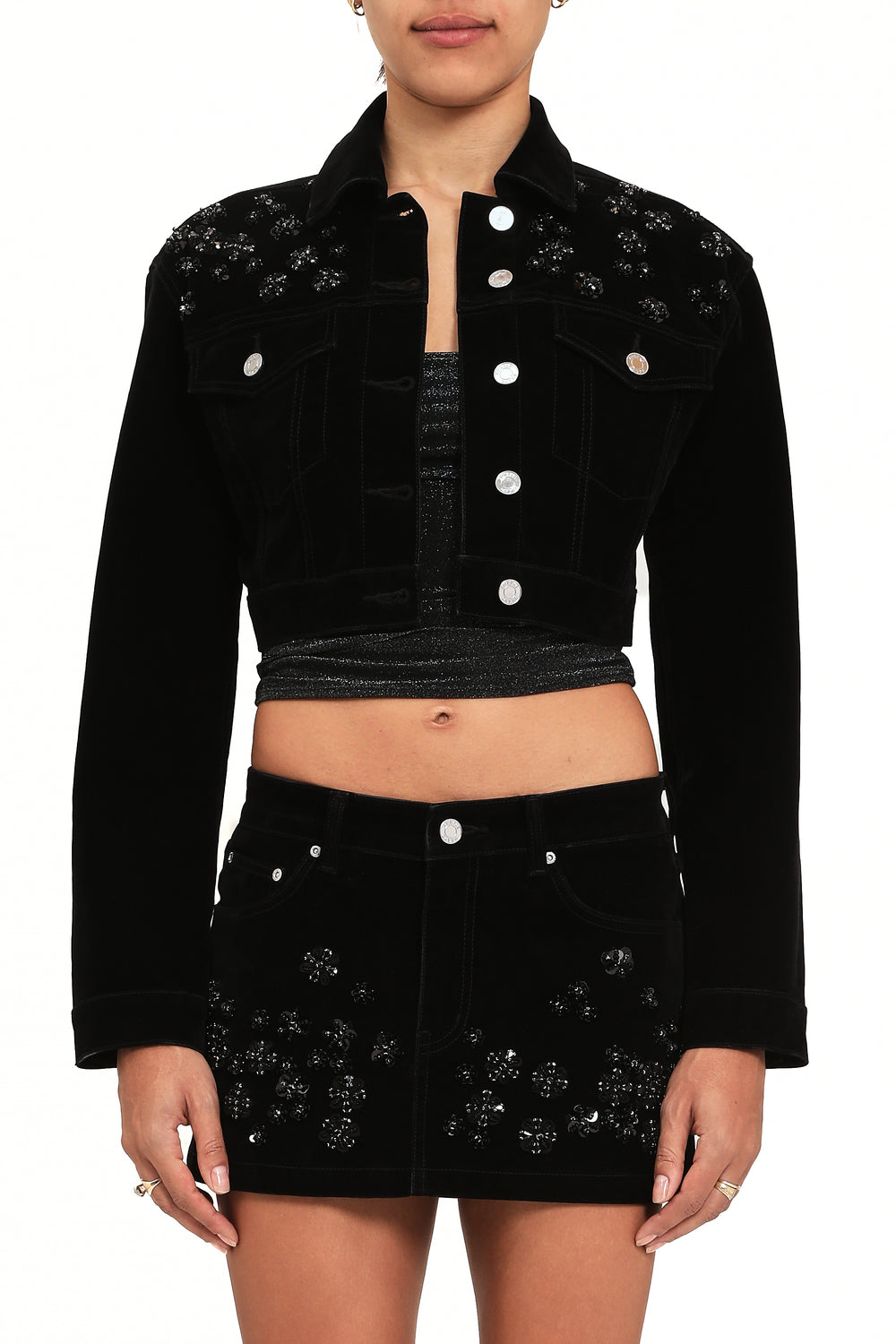 Embellished Cropped Jacket