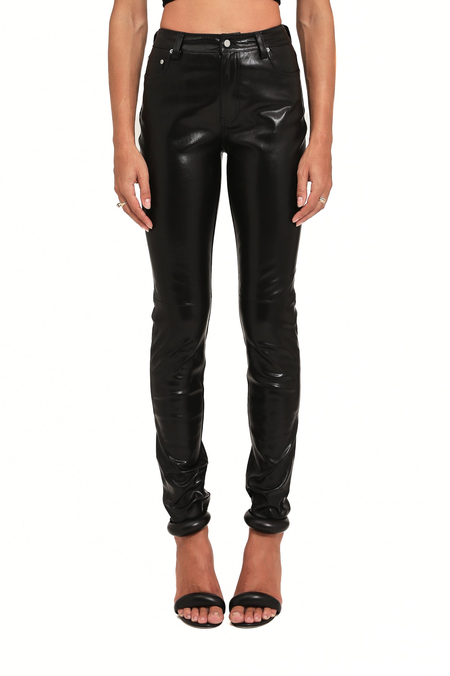 Leather 5 Pocket Pant