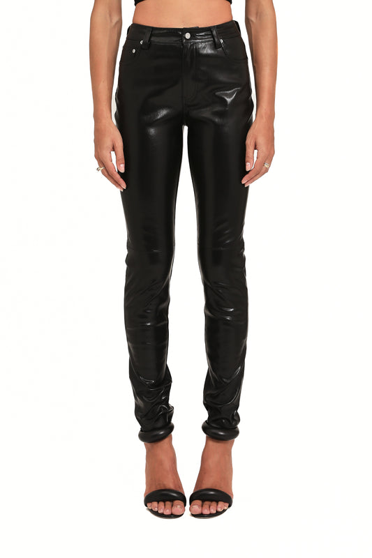 Leather 5 Pocket Pant