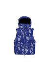 P623 Paisley Blue Puffer Vest