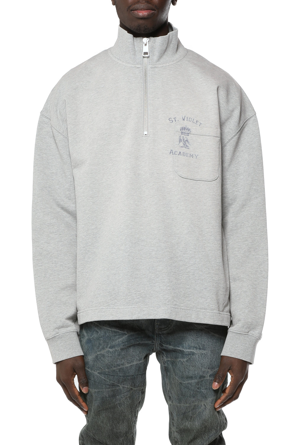 St. Violet Half Zip Sweater