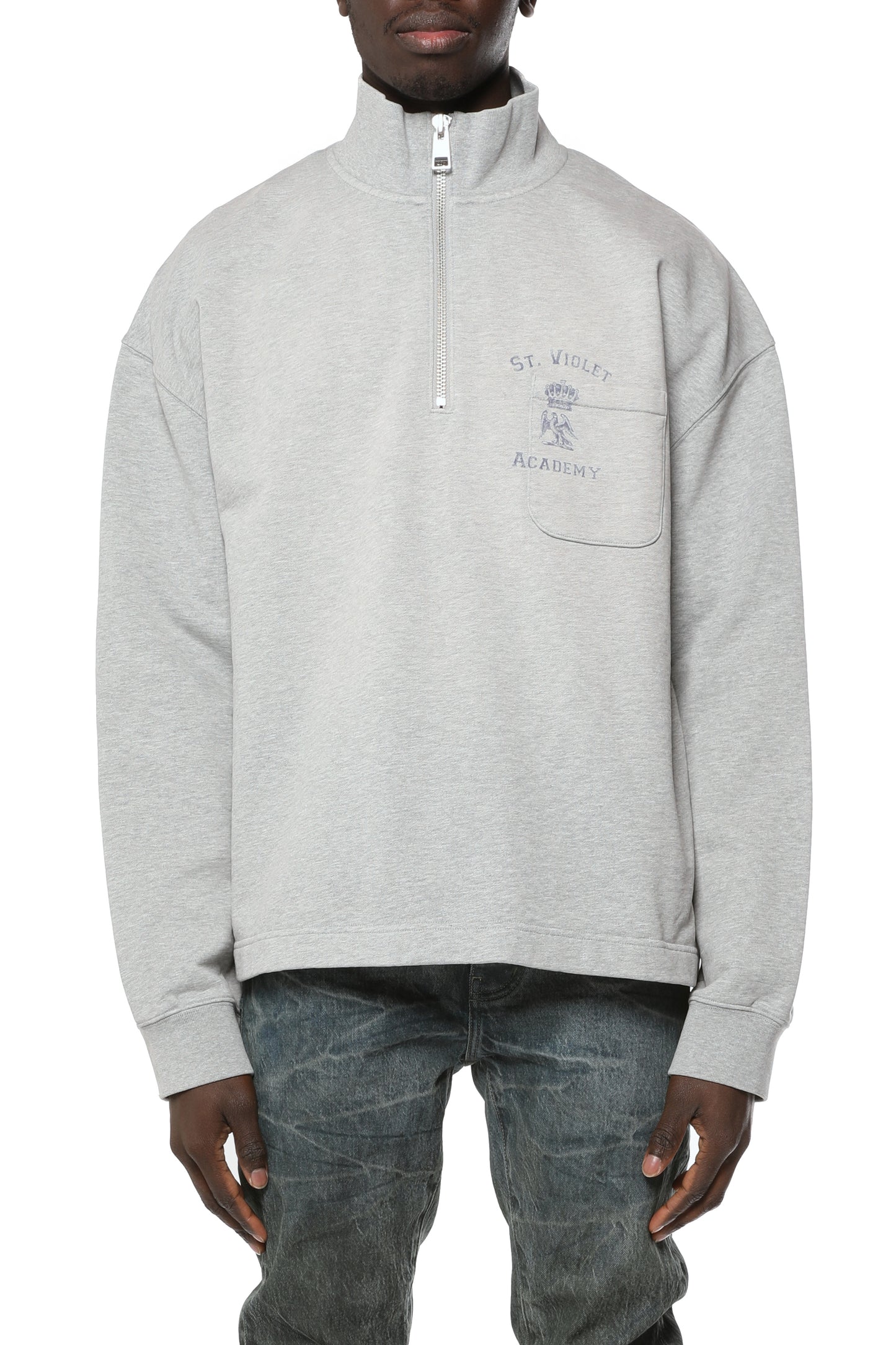 St. Violet Half Zip Sweater