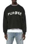 Half & Half Crewneck Sweater