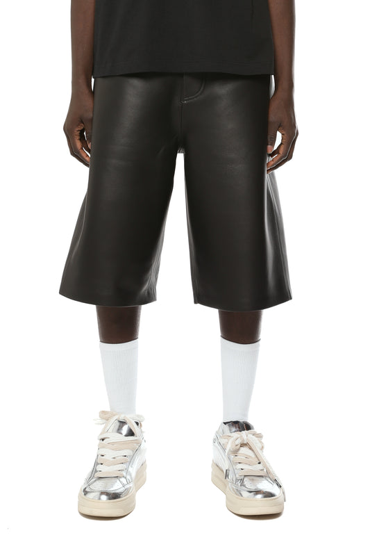 Leather Bonded Short
