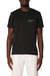 P109-CJBC326 White Label slim fit clean jersey with fine crackle and screen print