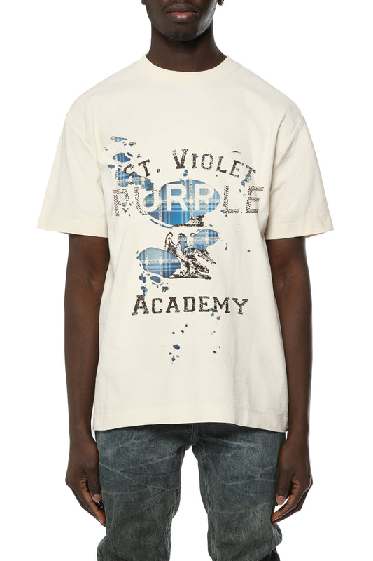 St. Violet Layers Tee in regular fit with textured jersey and digital print detailing.
