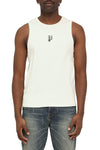 Scribbled P Ribbed Tank Top