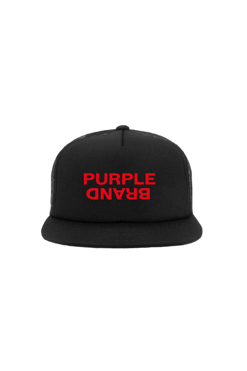 P902 5 PANEL HAT - Red Text